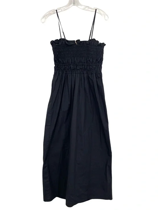 By Together Catch My Breath Black Cotton Anthropologie Midi Dress New - Picture 10 of 11